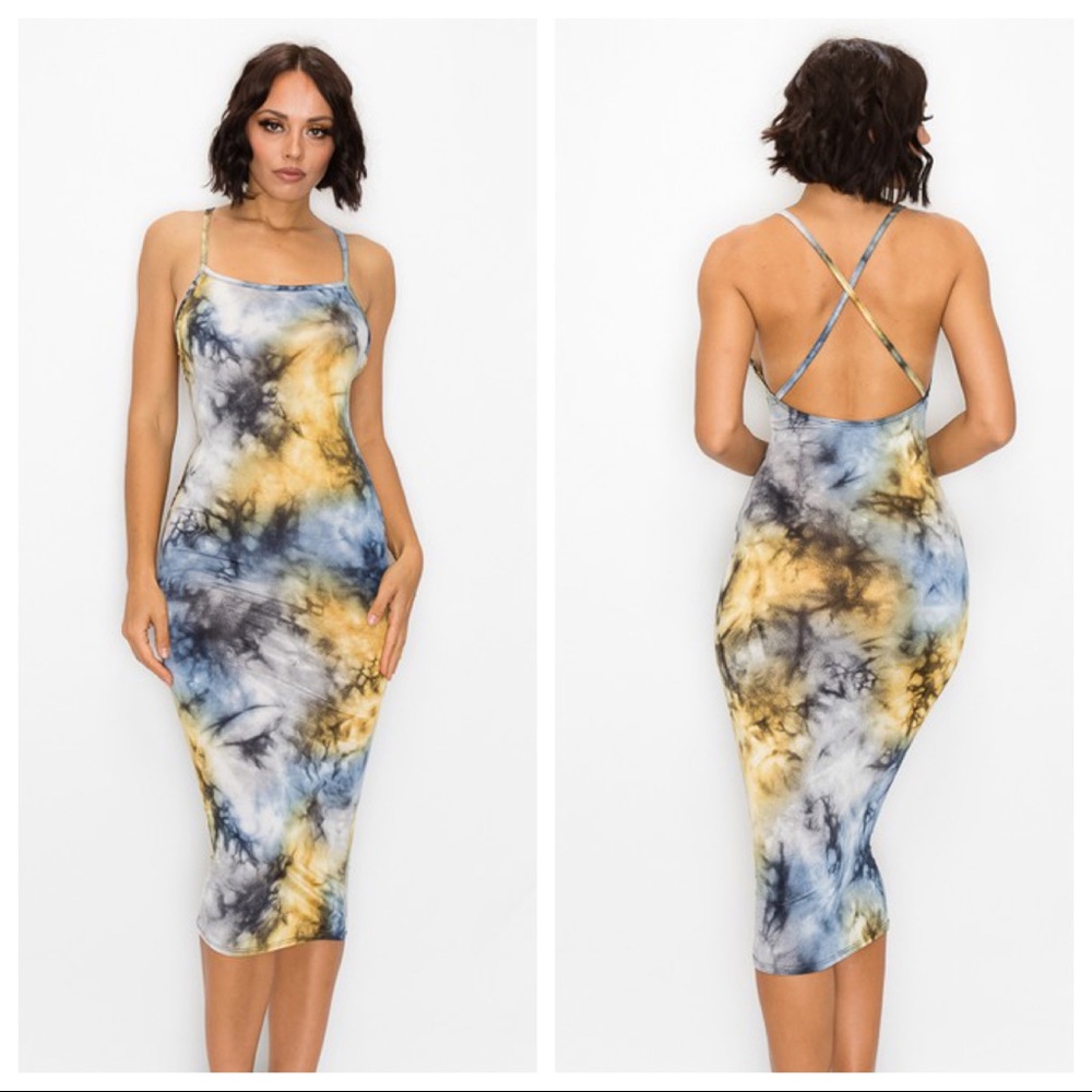 Tie Dye Midi Dress